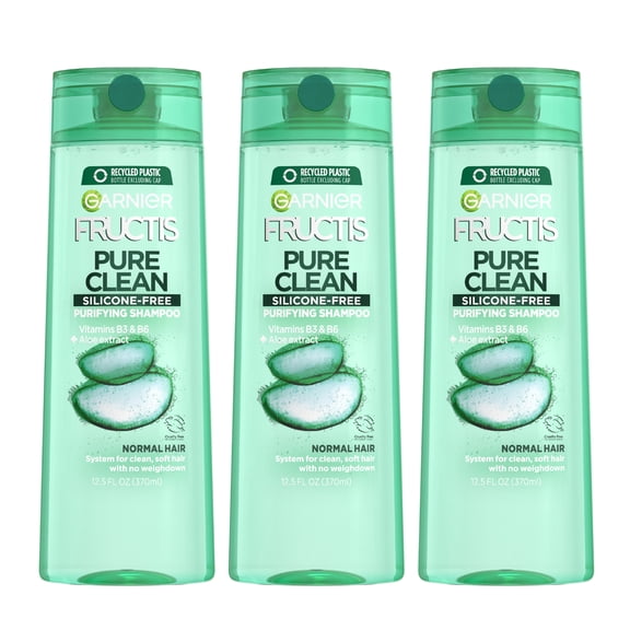 Garnier Fructis Pure Clean Purifying Shampoo, for All Hair Types, 37.5 fl oz