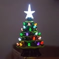 thumbnail image 2 of Árbol de Navidad de cerámica Mini árbol de Navidad de cerámica de 7,4 pulgadas con pilas, árbol de decoración de árboles de Navidad de con luces multicolores, árbol de Magideal Árbol de Navidad de cerámica, 2 of 6
