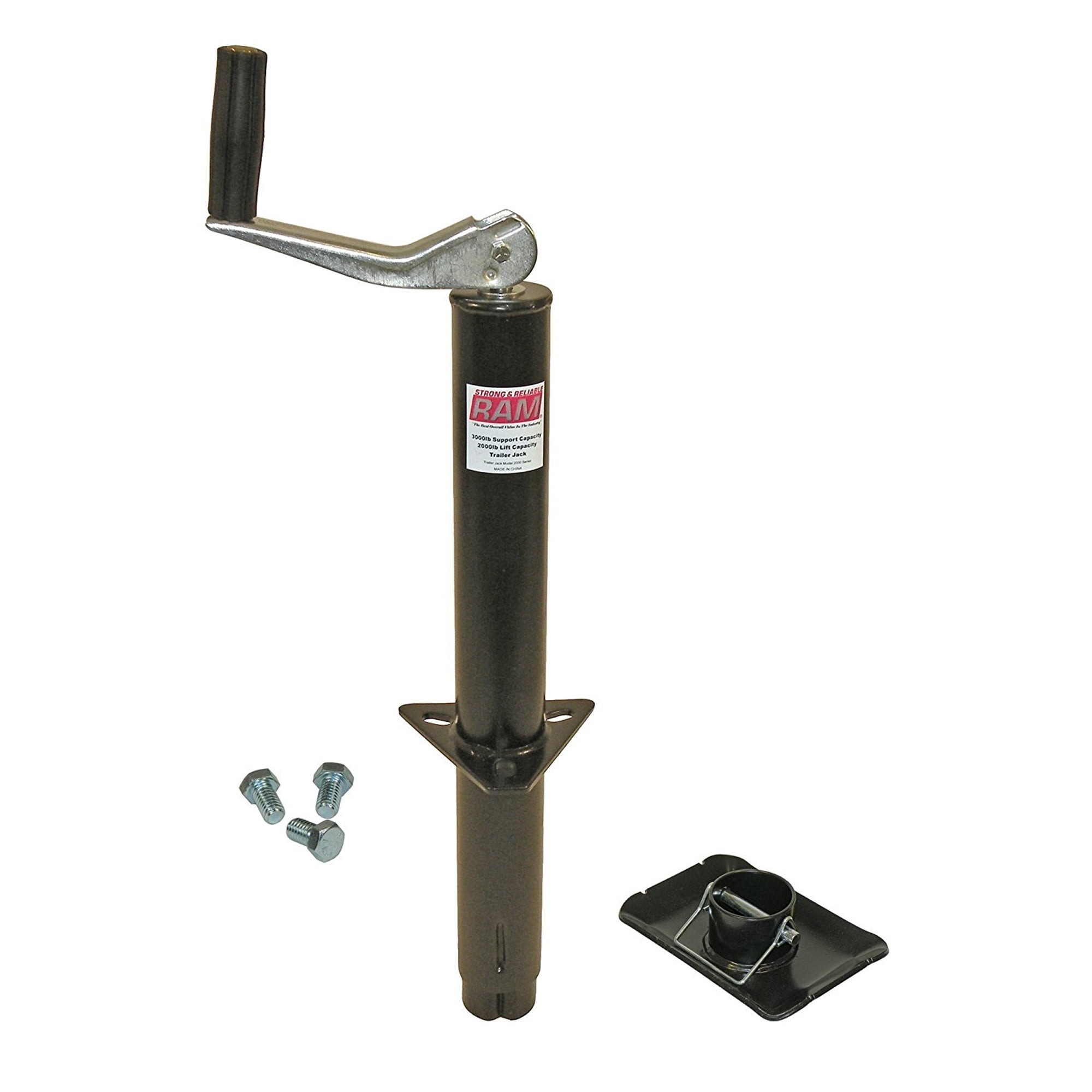 AFrame Trailer Jack with Foot and Mounting Hardware