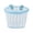 Blue and White, variant on XINGAG Bike Basket, Wicker Woven Front Bicycle Basket, Adjustable Strap Front Storage Bag for Adult Boys and Girls Bicycle Outdoor Riding
