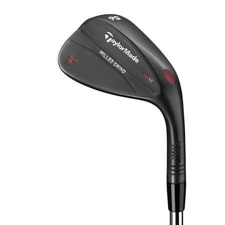TaylorMade Milled Grind Wedge (Right Hand, Black Finish, Standard Bounce, 52° Loft, 9° (Best Sand Wedge Loft And Bounce)