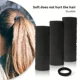 thumbnail image 4 of 10/100 Uds. Bandas básicas negras para el cabello para mujeres y niñas, cuerdas de goma simples de alta elasticidad, diadema, lazos, coleteros de 2-5c, 4 of 5