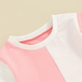 thumbnail image 5 of Bagilaanoe 2pcs Toddler Baby Girl Boy Shorts Set Short Sleeve Contrast Color T Shirt Tops + Shorts 3M 6M 12M 18M 24M 3T Kids Casual Summer Clothes, 5 of 8
