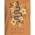 thumbnail image 4 of Juniors Celestial Snake Graphic Print T-Shirt, Sizes XS-XXXL, 4 of 5