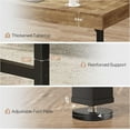 thumbnail image 6 of Finmind 55" Industrial Executive Desk for Home Office, Rustic Simple Computer Laptop Desk with Strong Metal Legs, Study Writing Table Business Workstation, Small Conference Table, 6 of 7