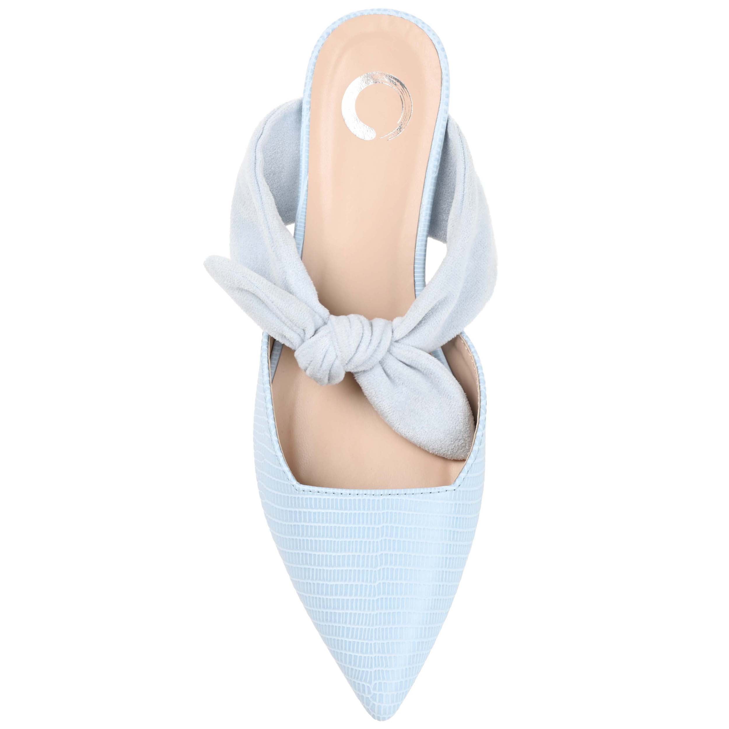 Journee Womens Melora Slip On Pointed Toe Mules Flats