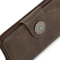 thumbnail image 3 of Montana West Purses for Women RFID Blocking Wallet Large Capacity Phone Clutch Wallet Ladies Western Bifold Wallet Wallets for Women Leather Wallet with Card Holder, Coffee, 3 of 7