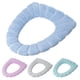 thumbnail image 3 of sweethay Tapa de inodoro, cubierta de asiento, almohadillas en forma de O, cómodo suministro de baño, alfombrillas de inodoro tejidas con agua, suaves y Azul 1 Pc sweethay HA010185-04, 3 of 8