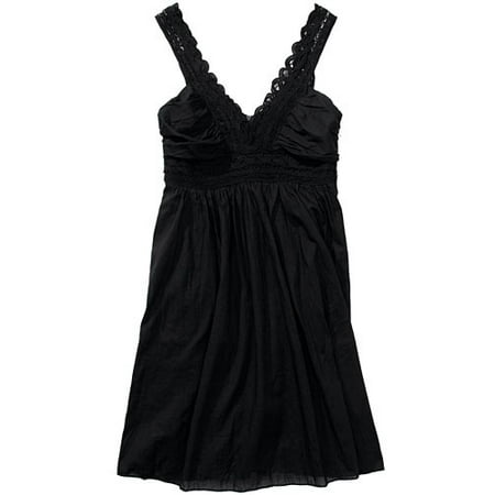 Juniors Lace-Trim Dress