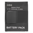 thumbnail image 2 of Lithium Ion Battery, Multi Protection Replacement Action Camera Battery Fireproof Structure Rechargeable 1600mAh  for Sports Camera, 2 of 7