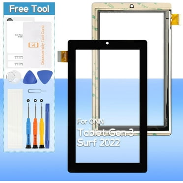 Touch Screen Digitizer for ONN 7" Tablet Gen 3 Surf 2022 100071481 Front Glass Touch Panel Replacement with Tools(Not Include LCD)