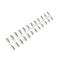 thumbnail image 2 of 24 Pcs Ongles Courts Ballerine Résistants aux Rayures Cercueil Faux Ongles Couleur Riche Style Français Coloré DIY Personnalité Unique Ongles Acryliques 13blanc, 2 of 4