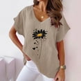 thumbnail image 2 of Womens Tops Dressy Casual Short Sleeve Scoop Neck Ladies Tops And Blouses Tunics Plus Size Womens Shirts Casual Sleeveless Tops For Women Dressy Button Down Shirts Green Clearance Orders, 2 of 6