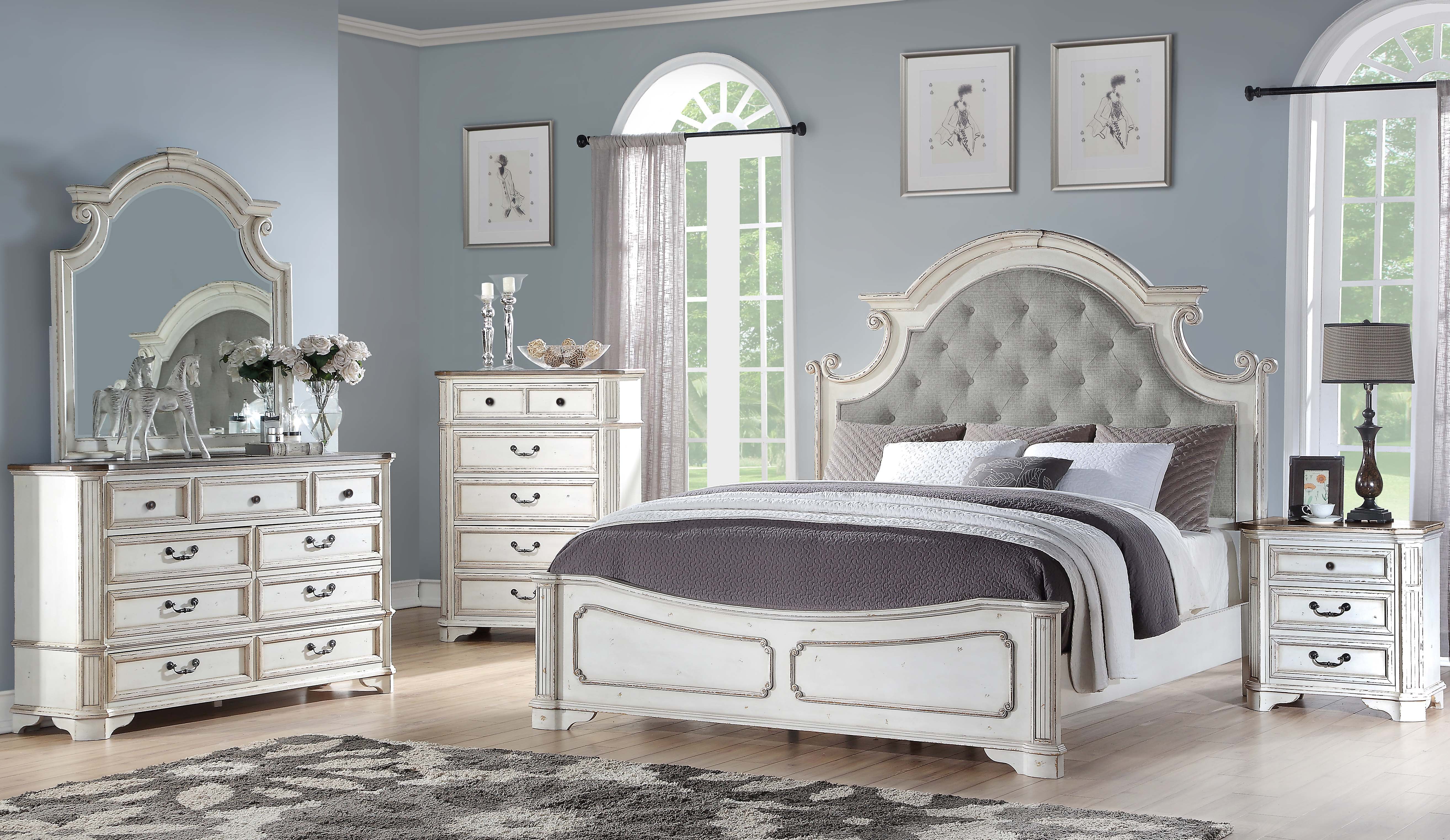 toulouse bedroom furniture white