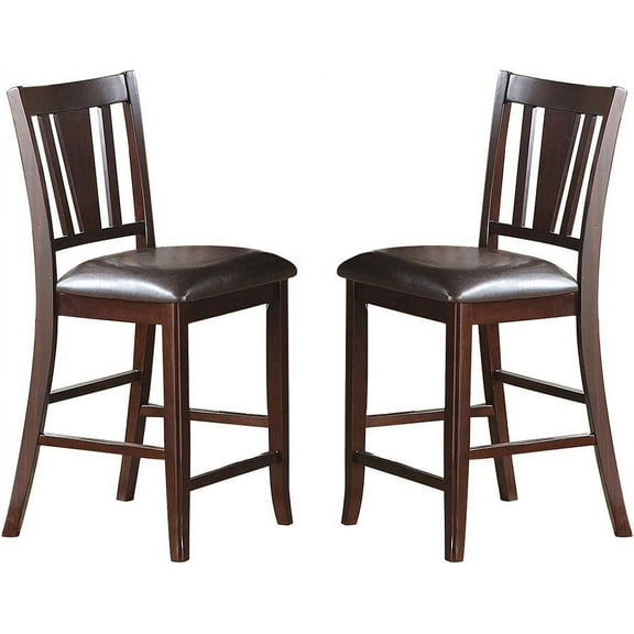 Xukmct 2 Pack Faux Leather Seat Dining Chair for Home, Dining Room