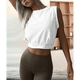 thumbnail image 5 of Camisetas Deportivas para Mujer, Lindas Camisetas Sin Mangas para Yoga, Correr, Gimnasio, Algodón, , S, 5 of 7