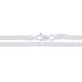 thumbnail image 4 of Sterling Silver Wheat Chain 3.4mm Solid 925 Italy Foxtail Spiga Necklace 20" Jewelry Female Unisex, 4 of 5