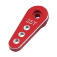 thumbnail image 3 of Servo de brazo metálico de 25T, engranaje 1:10, resistente al agua, accesorios para coche de juguete, núcleo RC metálico Rojo, 3 of 9
