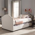 thumbnail image 2 of Baxton Studio Alessia Upholstered Daybed with Trundle in Beige, 2 of 8