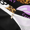thumbnail image 4 of Castle Fairy Lucky 8 Ball Print Bedding, Leopard Pattern Duvet Cover Full, Purple Brown Black,Black Reversible,3pcs,1 Duvet Cover and 2 Pillowcases, 4 of 6