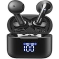 thumbnail image 1 of TOZO T21 Wireless Earbuds Bluetooth 5.3 in Ear Headphones Dual Mic Call Noise Cancelling IPX8 Waterproof 44H Playback Stereo Sound with LED Display Wireless Charging Case 32 EQs via APP Black, 1 of 5
