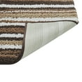 thumbnail image 5 of Better Trends 2 Piece Bathroom Rug Set 100% Polyester Soft Water Absorbent Non Slip Bath Mat Machine Washable Rug Griffie Collection - Brown, 5 of 5
