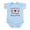 Sky Blue, variant on CafePress - Loved By A French Bulldog Infant Bodysuit - Baby Light Bodysuit, Size Newborn - 24 Months