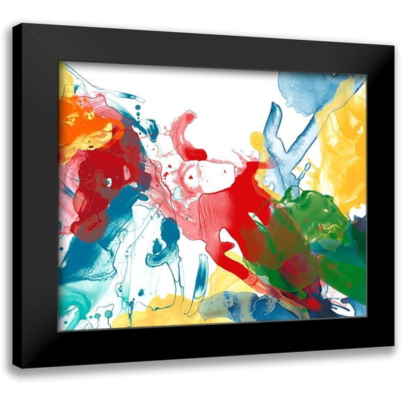 Vess, June Erica 14x12 Black Modern Framed Museum Art Print Titled - Primary Abstract IV