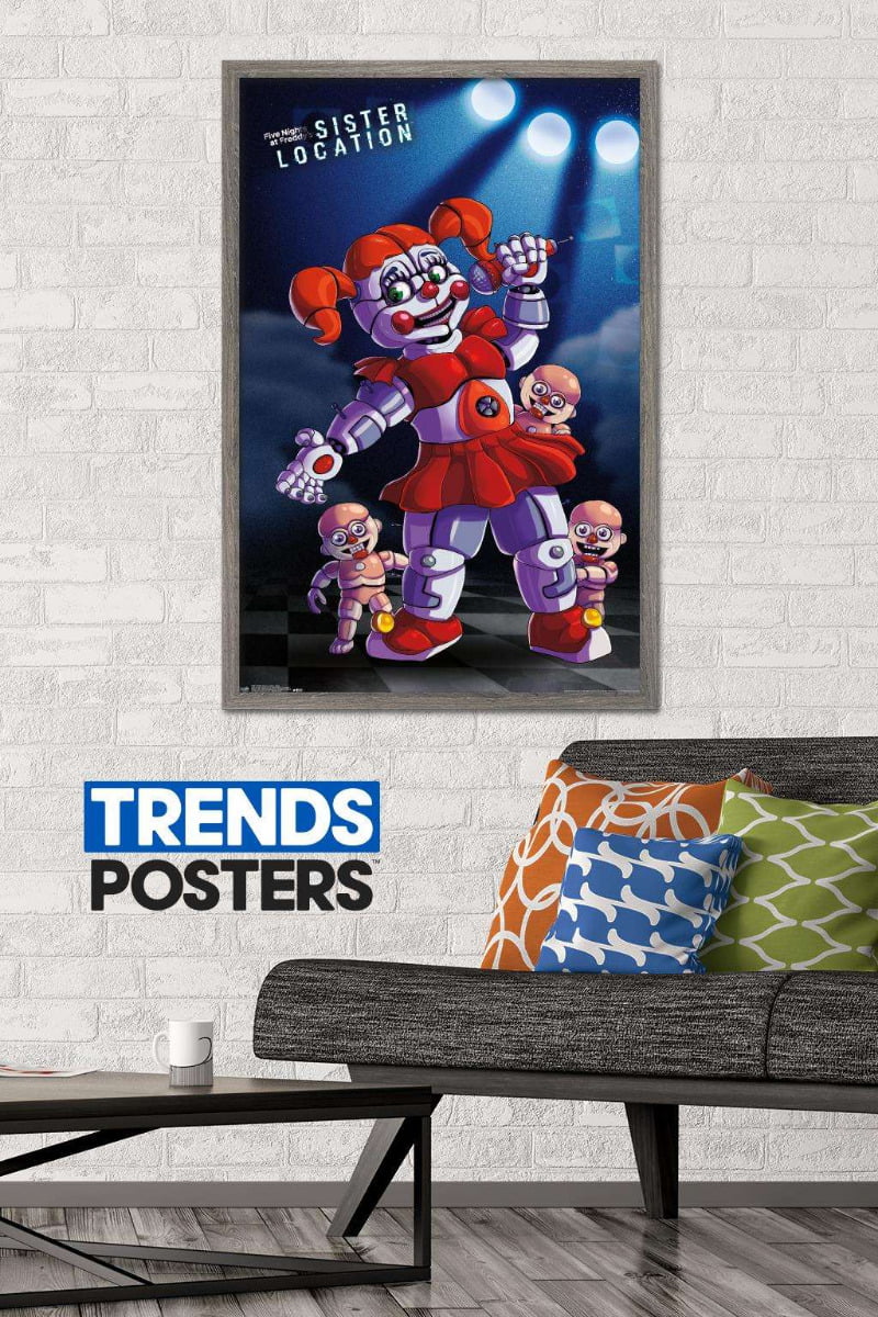 89395 Five Nights At Freddys Sister Location Group Decor Wall Print Poster