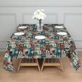 thumbnail image 3 of Multicolor Bigfoot and Text Pattern Square Tablecloth,Waterproof Square Table Cover,Wipeable Spillproof Washable Table Cover for Home Kitchen Party Decor 42"X42"(107x107cm), 3 of 6