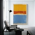 thumbnail image 3 of Mark Rothko Pintura Amarillo Rojo Y Azul 1953 Pintura Sobre Lienzo Arte De Pared Póster Pergamino Impresión De Imagen Decoración De Paredes De Sala De Estar Pósteres Para El Hogar 24x36 Pulgadas, 3 of 6