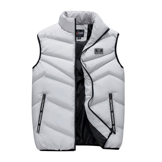 Chaleco de hombre otoño e invierno chaqueta acolchada de algodón abrigada versión para hombre de chaleco de ocio grueso de talla grande M a 8XL