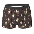 thumbnail image 6 of Men's Boxer Briefs, cute Alpaca llama heart black Soft Comfy Mens Underwear Boxer Briefs Breathable With Widen Waist, 6 of 7