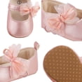 thumbnail image 5 of Yoyauz Baby Girl Mary Jane Shoes Anti Slip Rubber Sole Ballet Slippers Princess Dress Wedding Shoes Newborn Kids Shoes Toddler Shoes（0-12 Month）, 5 of 8