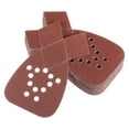 thumbnail image 1 of Unique Bargains 24 Packs 80 Grits 12 Holes Hook & Loop Sandpapers Triangular Sanding Pads Sheets with Extra Tips, 1 of 6
