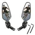 thumbnail image 2 of 2Pcs Handlebar Bike Mirrors HD Safe Glass Mirror Adjustable Rotatable Bike Mirror Rearview Mirror  Mirror With 2 Wrenches For, 2 of 8
