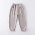 thumbnail image 4 of OYXSER Baby Long Bloomers Soft Cotton Linen Pants for Boys Girls, 12M-8T, 4 of 6
