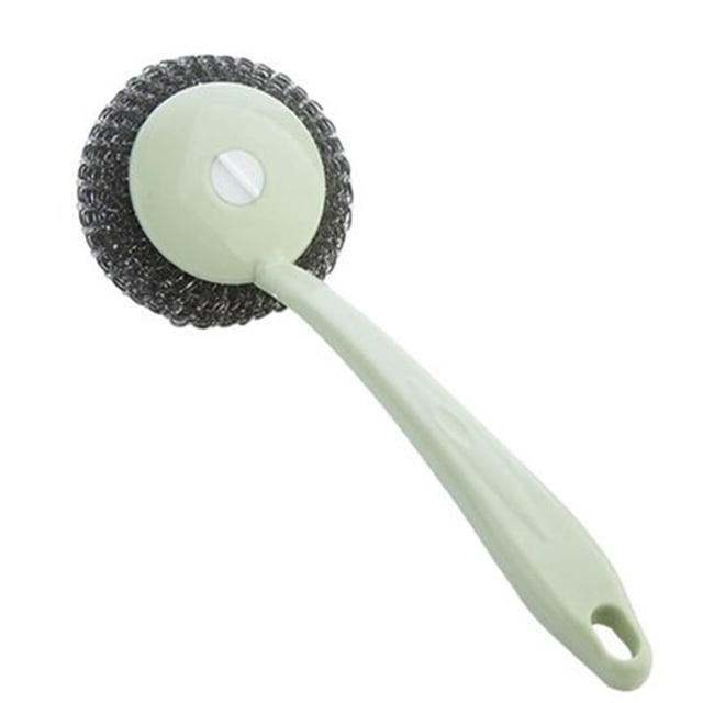 Tampon en Acier Inoxydable Tampon à Récurer Brosse de Nettoyage à Long Manche Outil de Lavage Longues Récurants Outil de Lavage de Vaisselle
