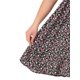 thumbnail image 5 of Vestidos midi de talla grande Agnes Orinda para mujeres con escote corazón, mangas con volantes, vestido de verano floral negro 2X, 5 of 6
