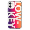 thumbnail image 1 of MUNDAZE Apple iPhone 12 Shockproof Clear Hybrid Protective Phone Case Purple Pink Orange Clear Funny Text Quote Low Key Cover, 1 of 5