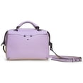 thumbnail image 4 of Ferwind Women's Uptown Satchel Kitty Face Eyes Snout Hardware Lilac, 4 of 6
