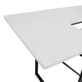 thumbnail image 4 of Sew Ready Dart Sewing Machine Table with Folding Top and Adjustable Platform, Black/White, 4 of 5