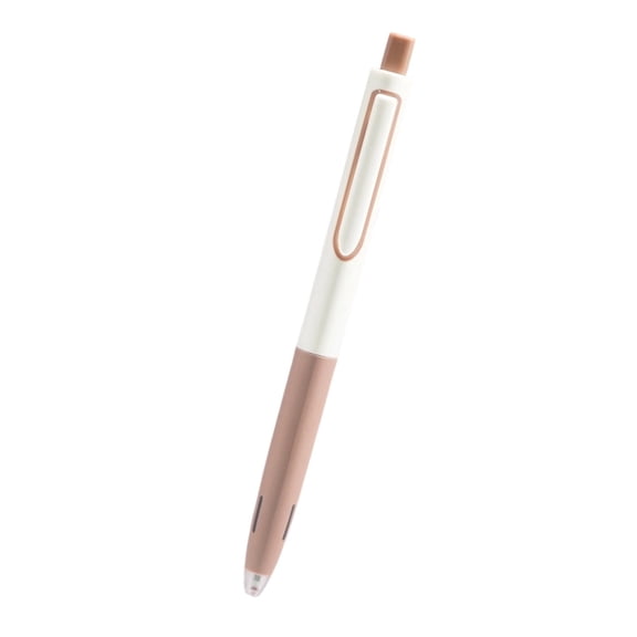Retractable Gel Pen, 0.5mm Fine Point, Black Ink, Fast Dry Smooth Writing, Boho Barrel, Cute Pen for Drawing & Planner, Brown