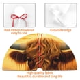 thumbnail image 4 of Lsque Sunset Sunflower Cow A Print Christmas Tree Skirt, Tree Skirt with Ties or Velcro, Perfect for Holiday Decorations, Halloween, and New Year-48", 4 of 7