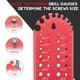 thumbnail image 5 of Comprobador PortáTil de Roscas de Tuercas y Pernos, Medidor de TamañO de Pernos y Tuercas de Rosca Fina, Juego de Cazadores de Roscas VersáTil, Rojo, 5 of 5