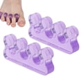 thumbnail image 4 of Separador de Dedos Ecomeon de 2 Piezas de Silicona suave y Duradera color púrpura, 4 of 6