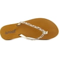 thumbnail image 2 of Reef Twisted Stars Women's Open Toe Synthetic Gold Flip Flop Sandal Brown Size 8, 2 of 6