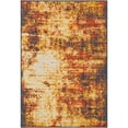 thumbnail image 2 of Unique Loom Outdoor Coastal Collection Area Rug - Okyanus (4' 1" x 6' 1" Rectangle Multi/Orange), 2 of 9