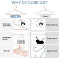 thumbnail image 5 of SPECILITE Metal Hangers 30 Pack , Heavy-Duty Wire Clothes Hangers with Notches, Space Saving, Rose Gold, 5 of 8