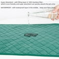 thumbnail image 3 of MesaSe Pet Dog Potty Training Pad Reusable Washable Leak Proof Pee Pad Natural Bamboo Fiber Premium Waterproof Pad /Bed Mat Cleanup Training Soft Absorbent Protection Potty Mat Green Colo, 3 of 7